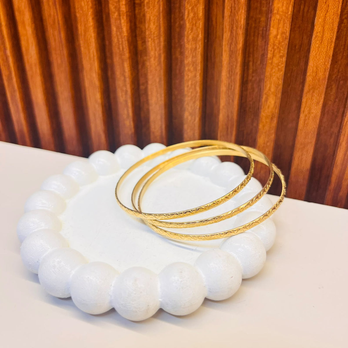 Golden Aura Bangles Set of 3