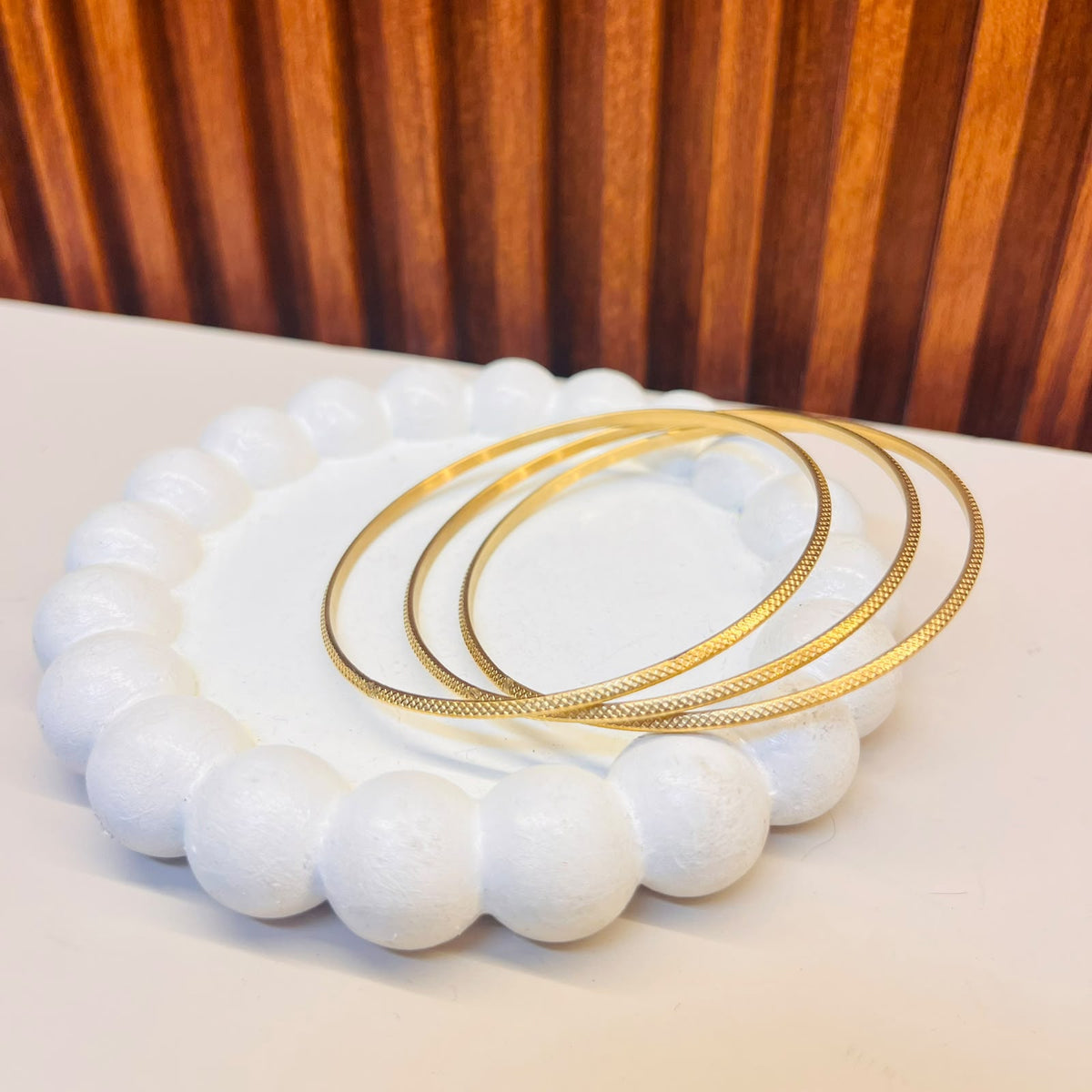Heritage Gold Bangles Set of 3