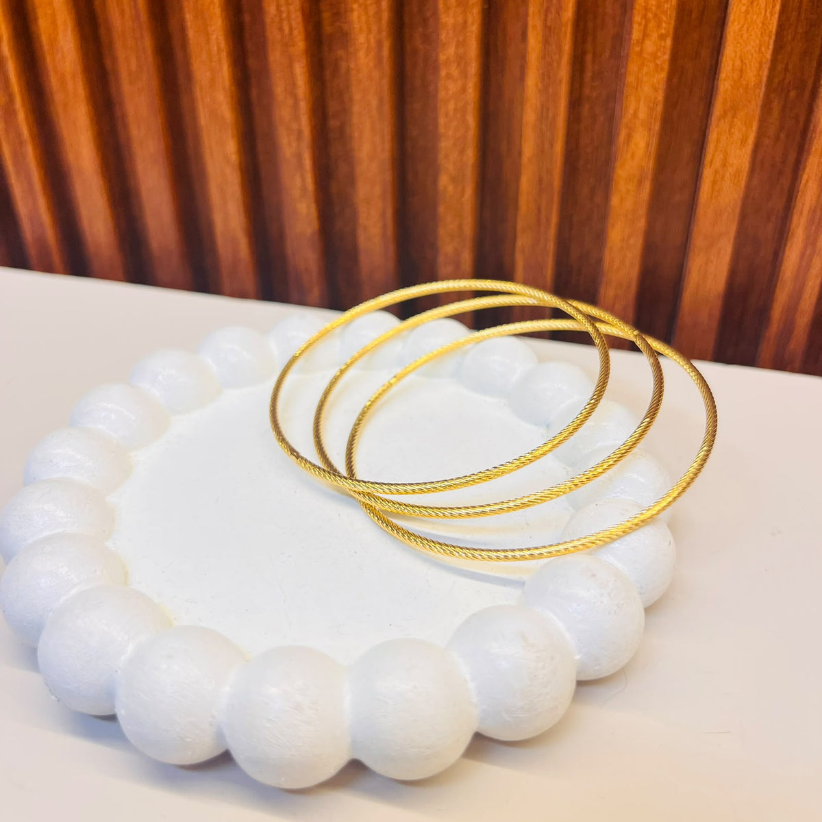 Golden Queen Bangles Set of 3