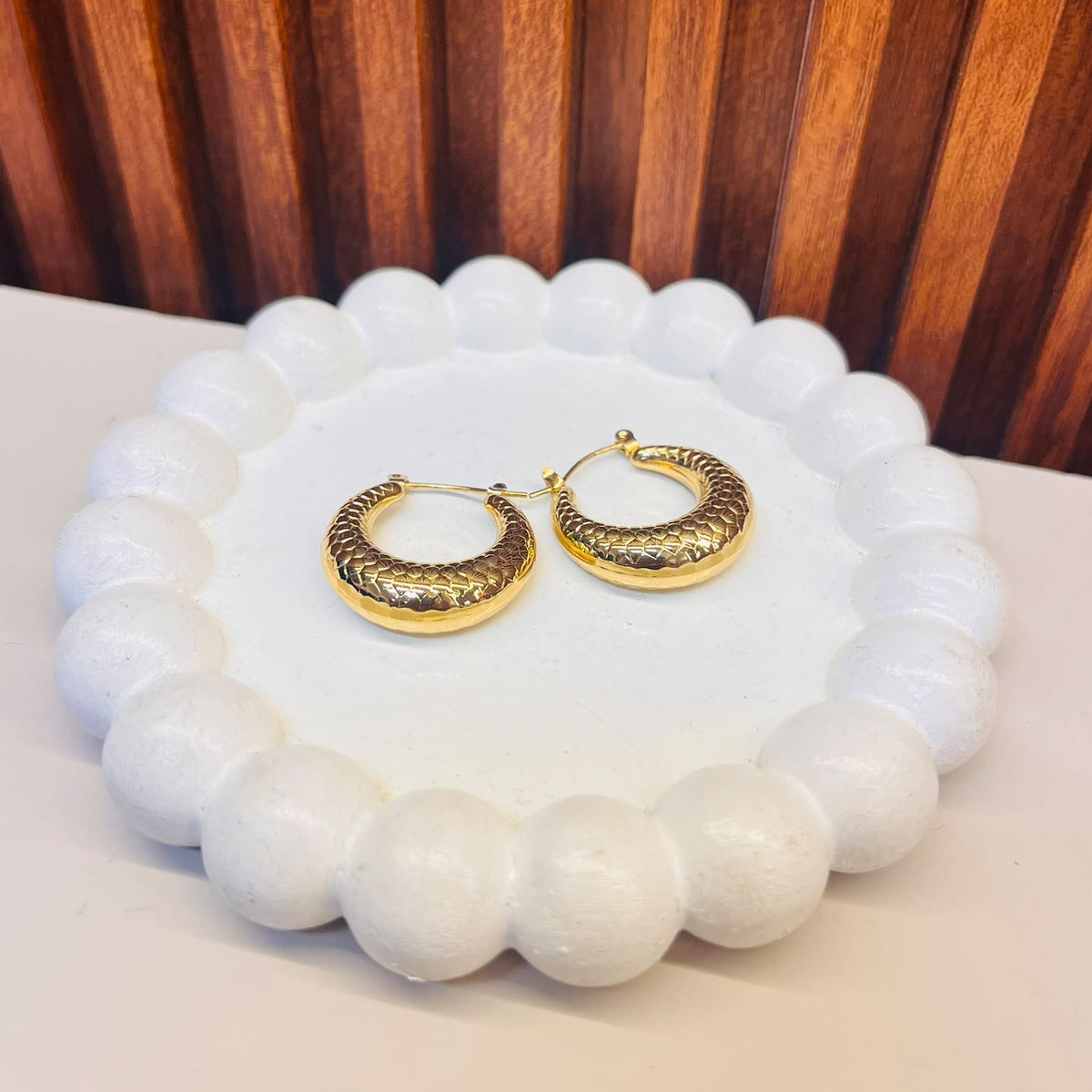 Gold Emerald Earrings