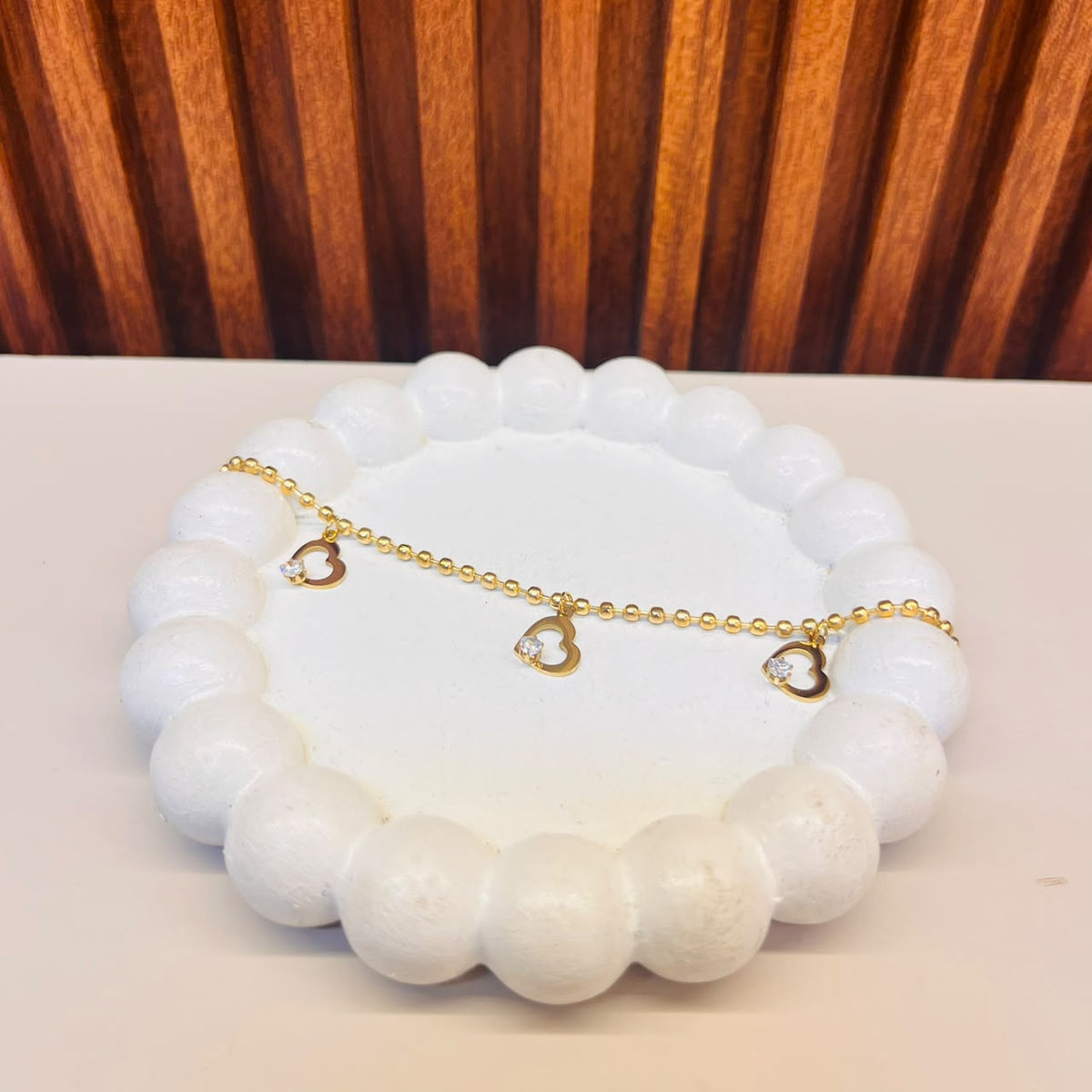 Heart With Stone Bracelet