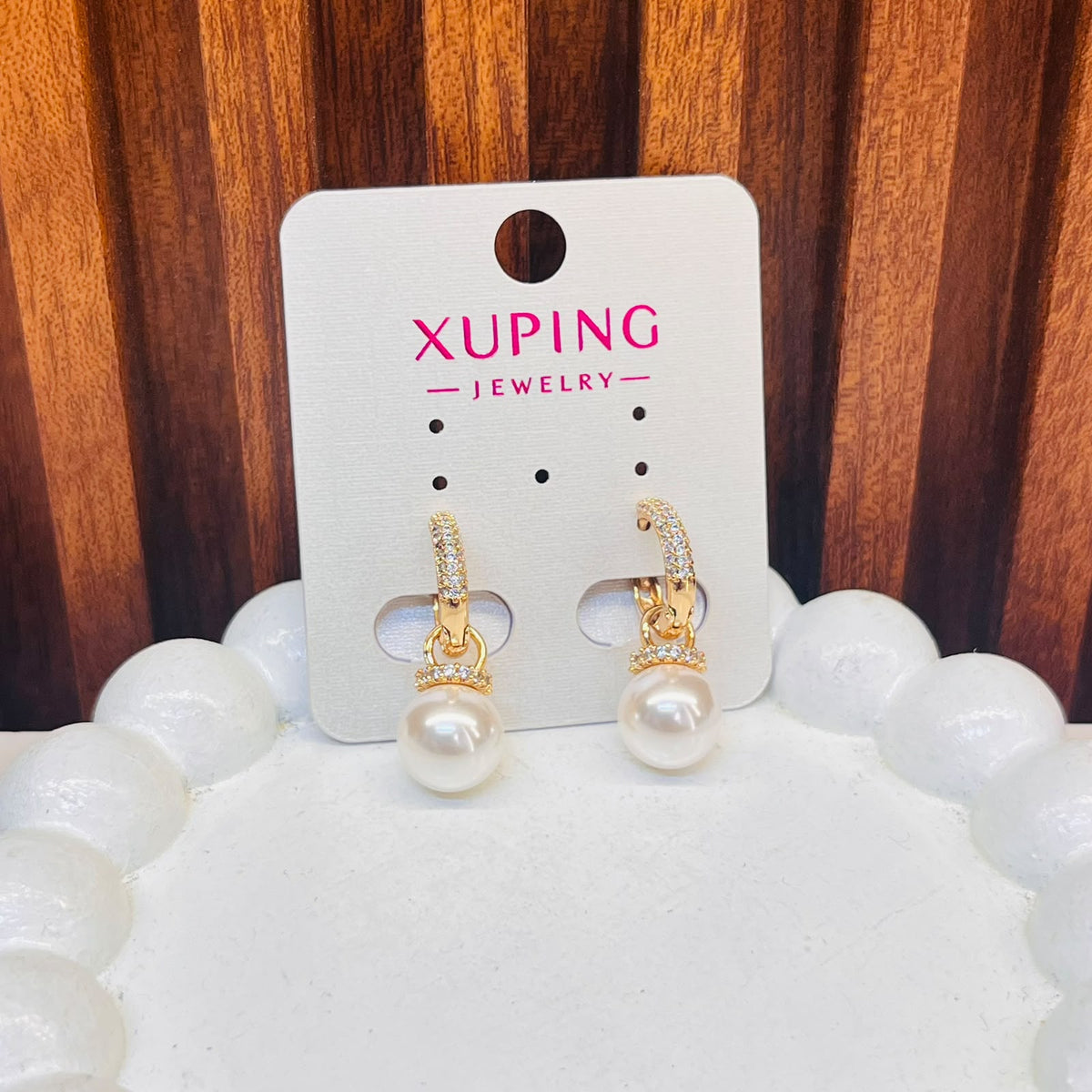 Moon Pearl Earrings - XUPING