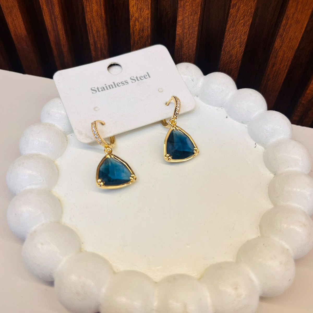 Blue Gemstone Earrings