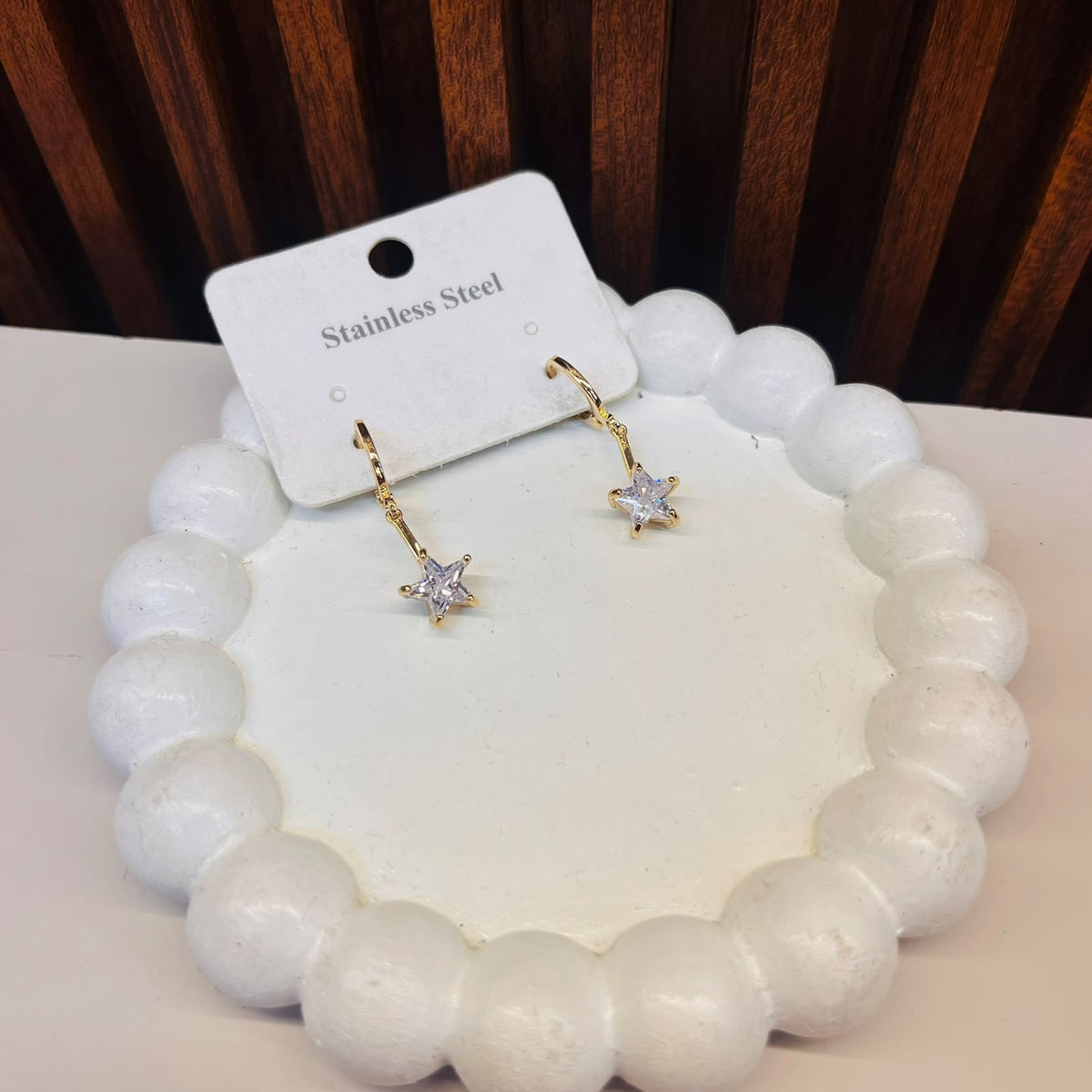 Star Hoop Earrings