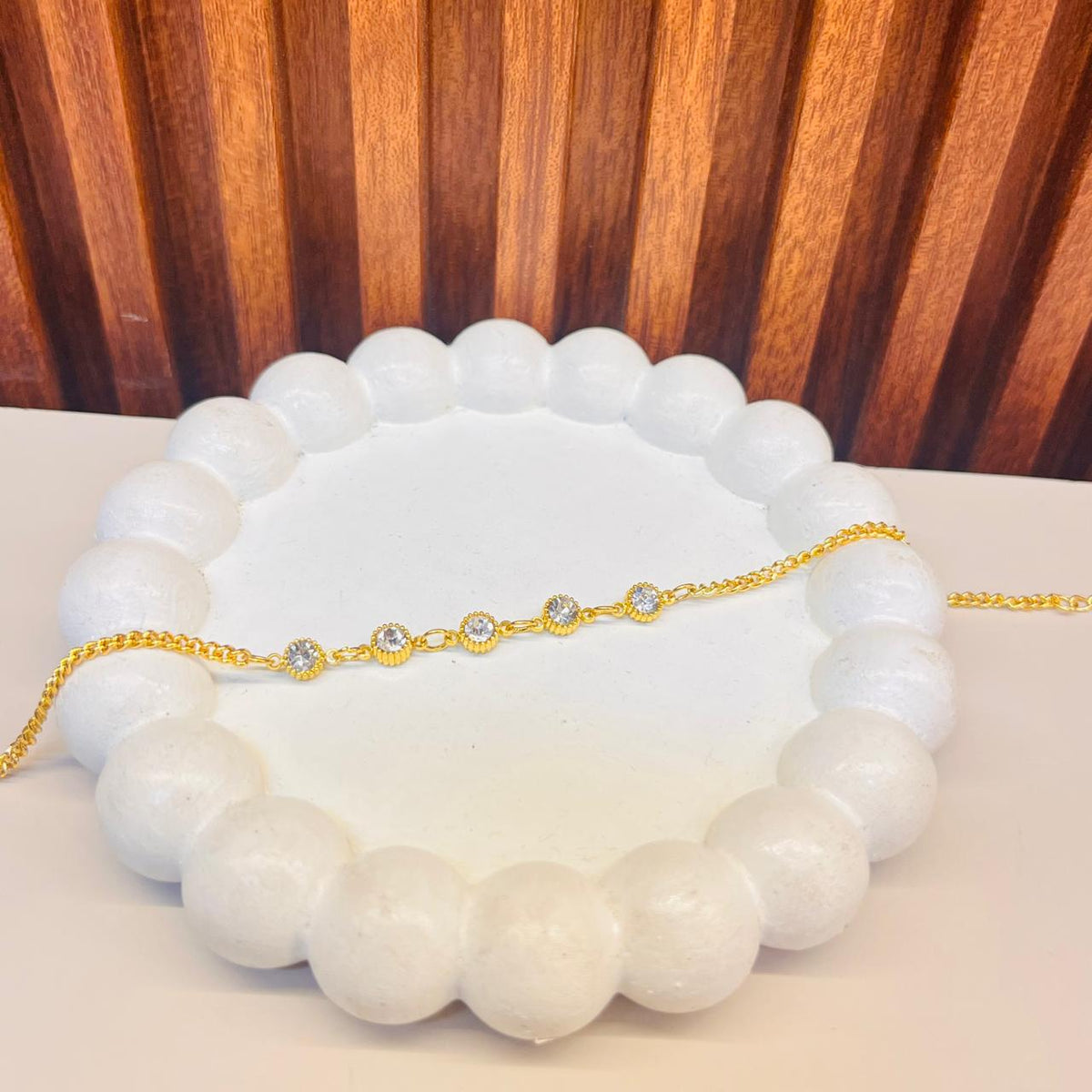 White Stone Bracelet