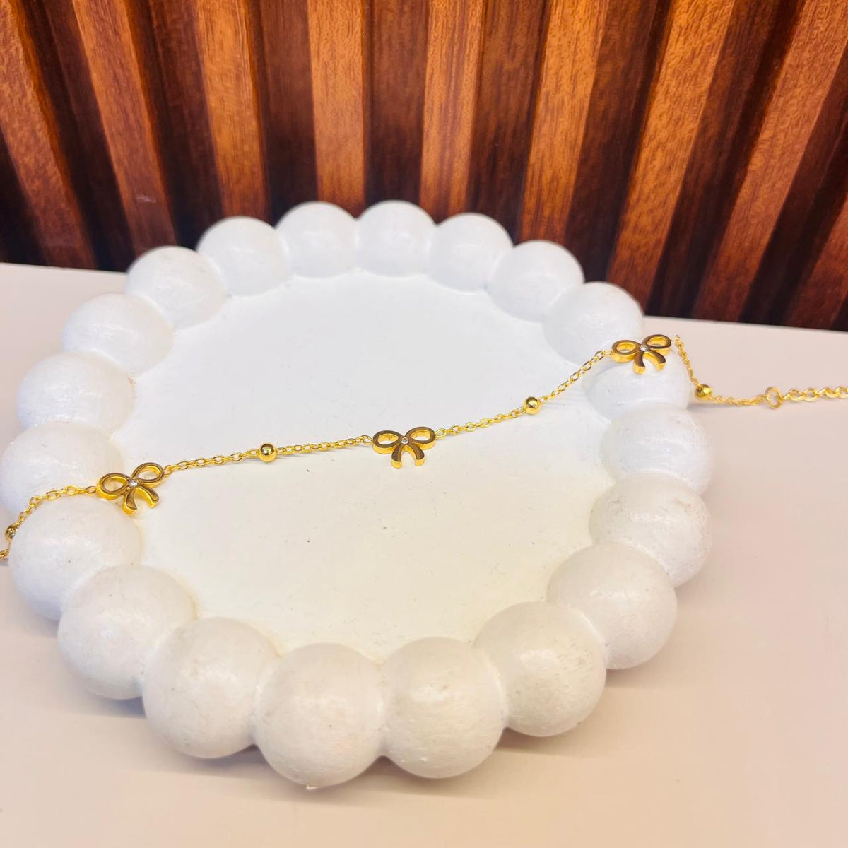 Three Small Bow Bracelet