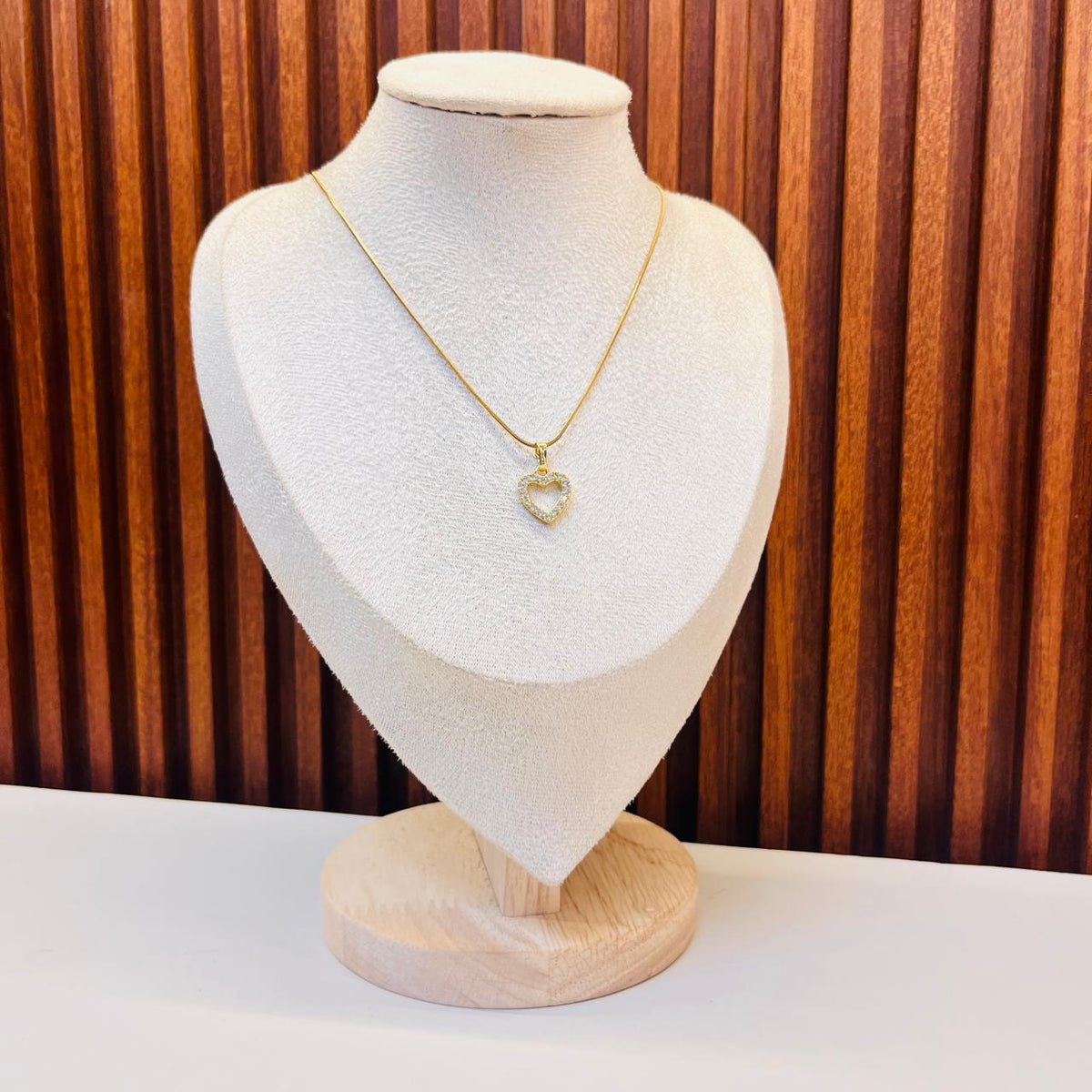 Studded Heart Necklace