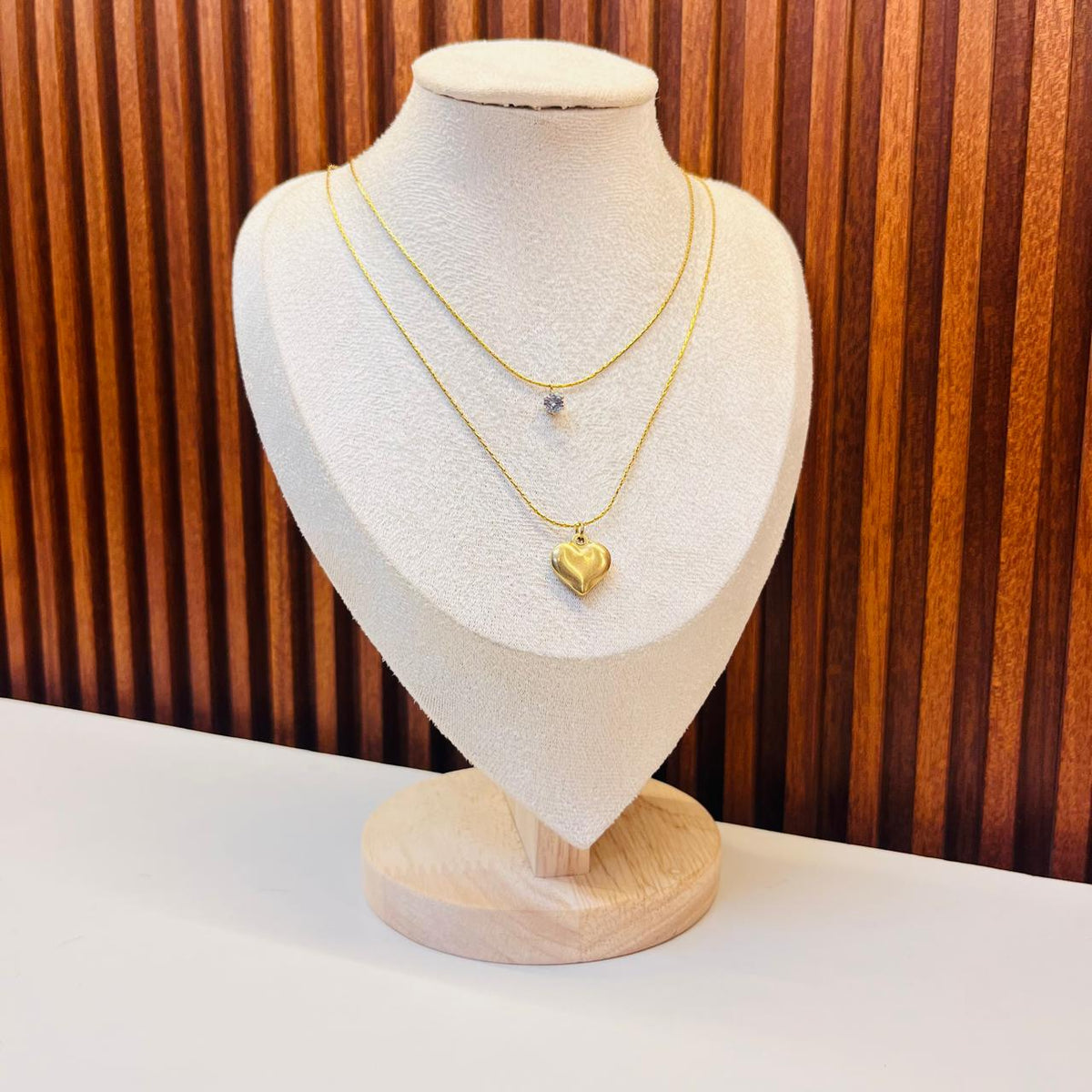 Heart And Stone Necklace