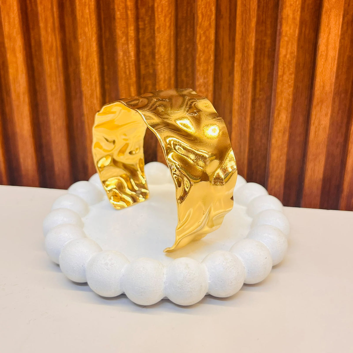 Shiny Gold Cuff Bracelet