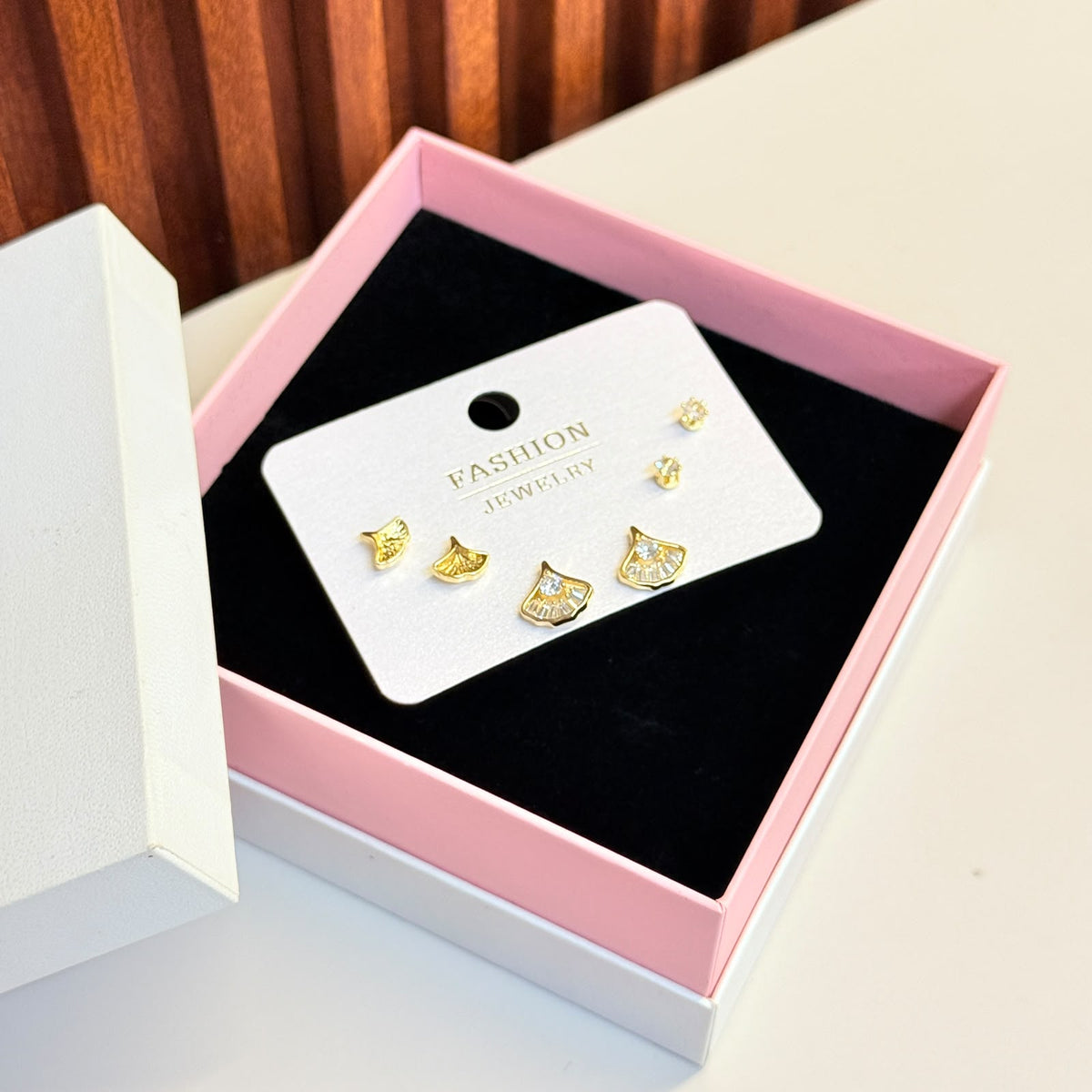 Golden Tiny Combo Earrings