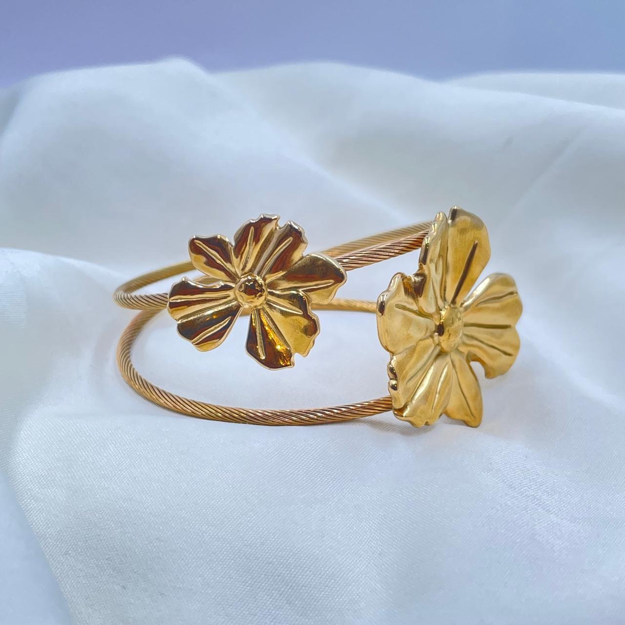 Statement Floral Bracelet