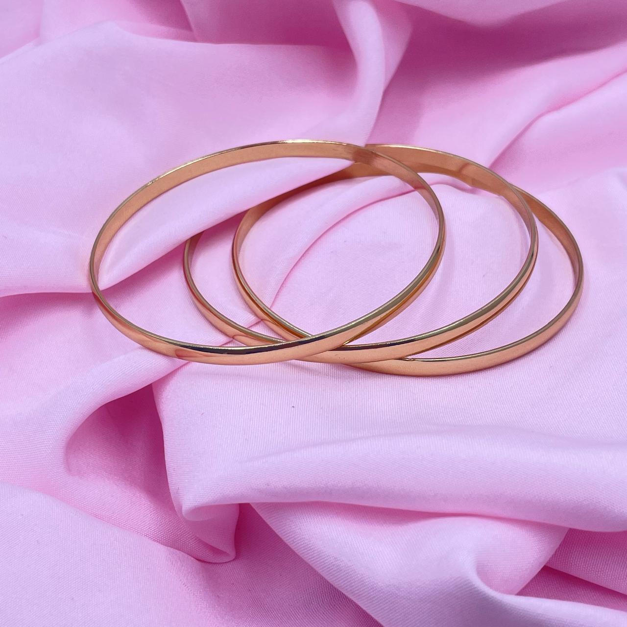 Royal Smooth Bangles Set of 3