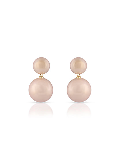 Pink Pearl Duo Earrings