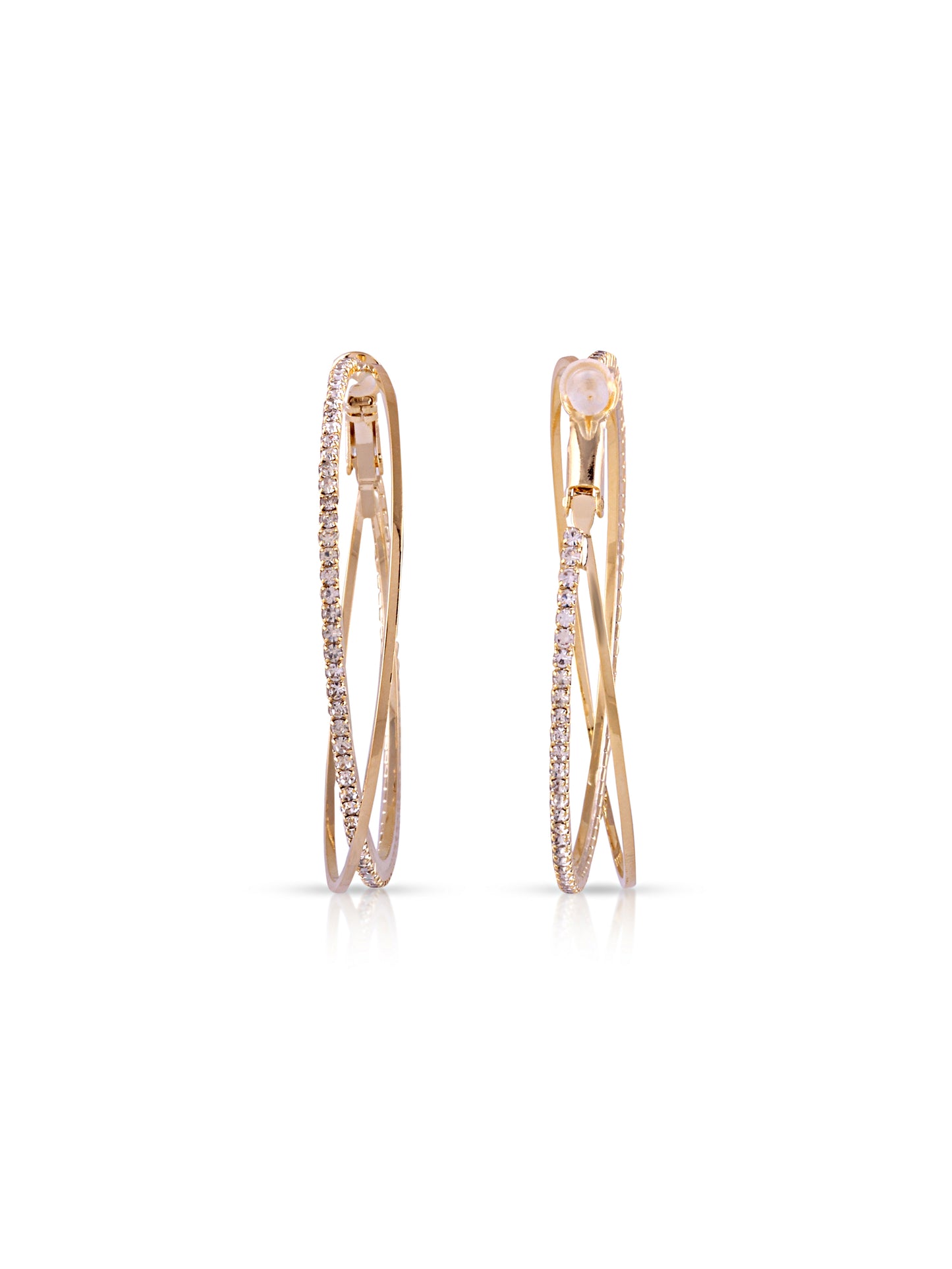 Intersect Gold Hoops