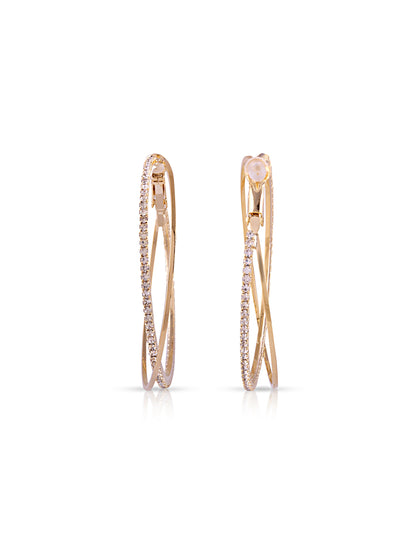 Intersect Gold Hoops