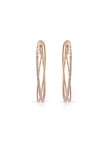Intersect Gold Hoops