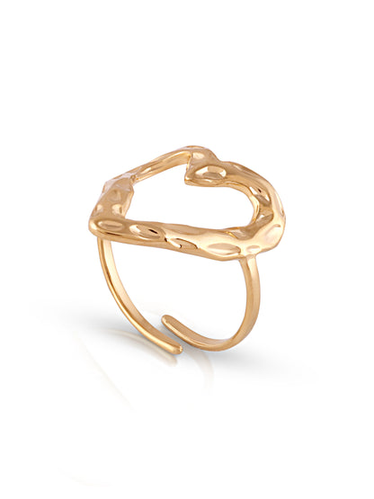 Open Heart Statement Ring