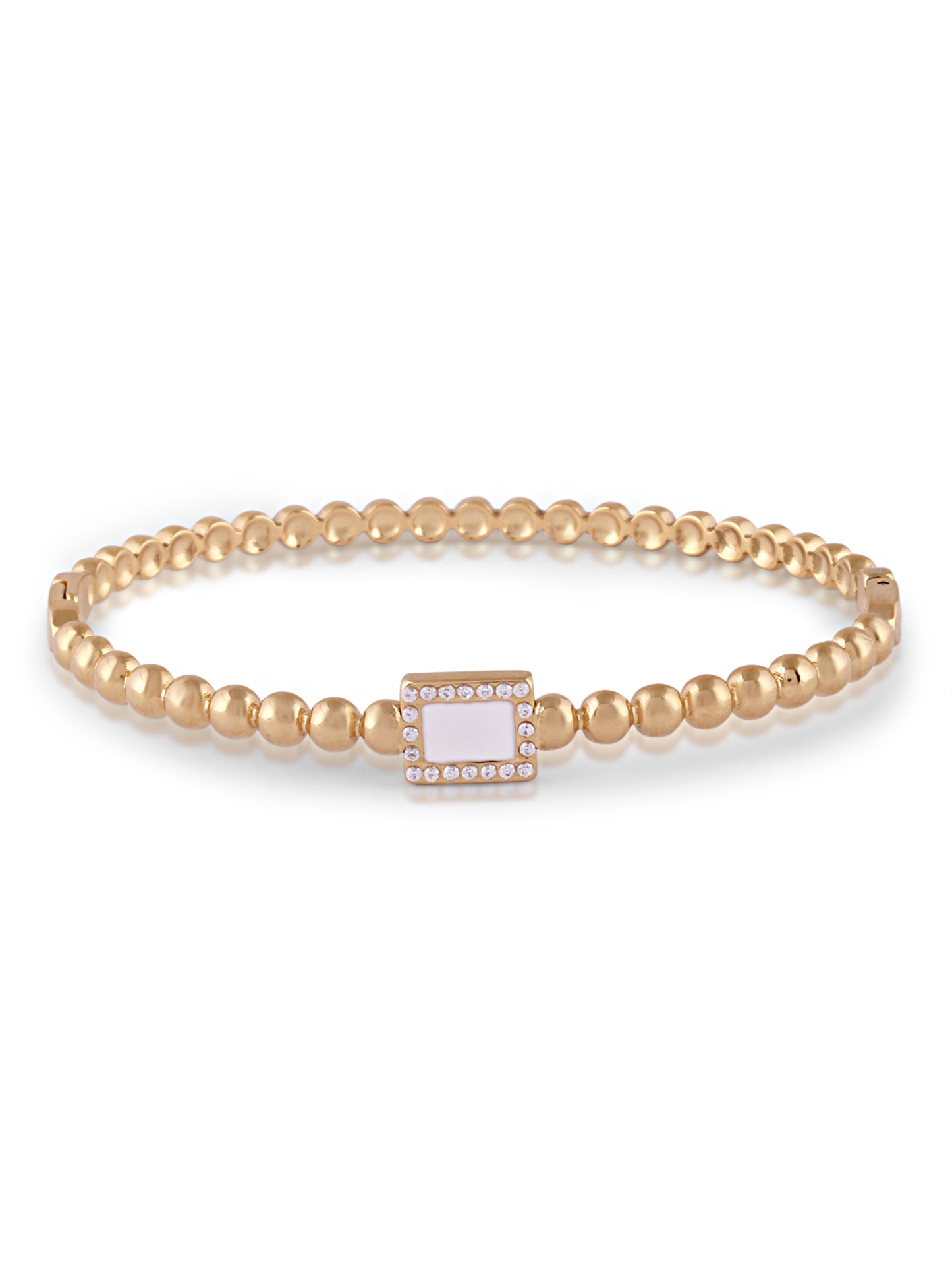 Ivory Accent Beaded Kada