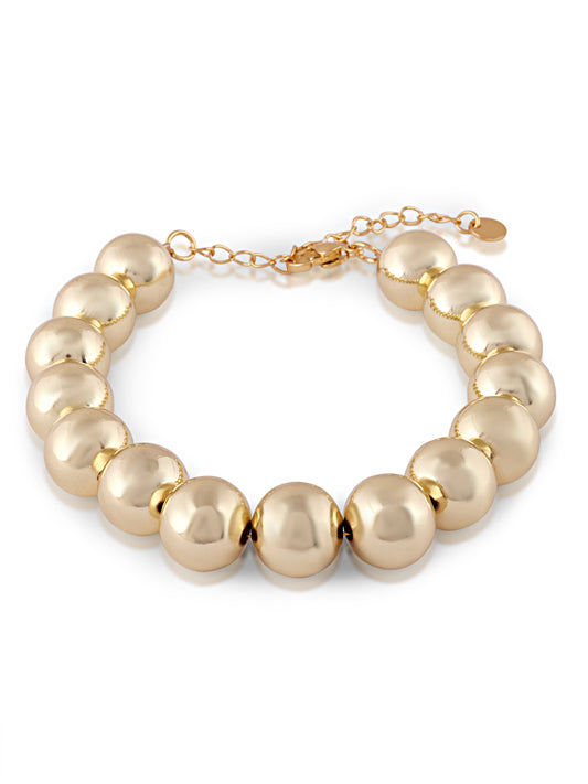 Golden Pearl Chain Bracelet
