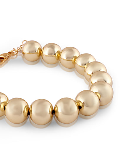 Golden Pearl Chain Bracelet