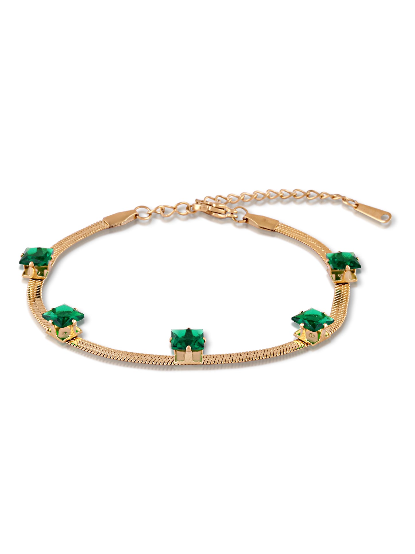 Jade Snake Chain Bracelet