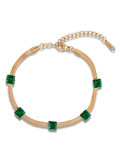 Jade Snake Chain Bracelet
