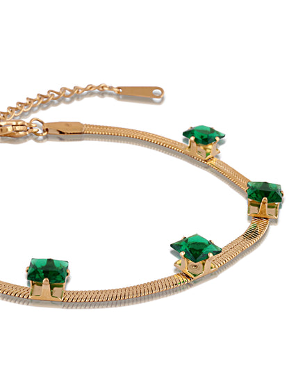 Jade Snake Chain Bracelet