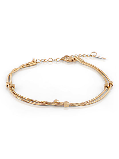 Minimal Double Layer Bracelet