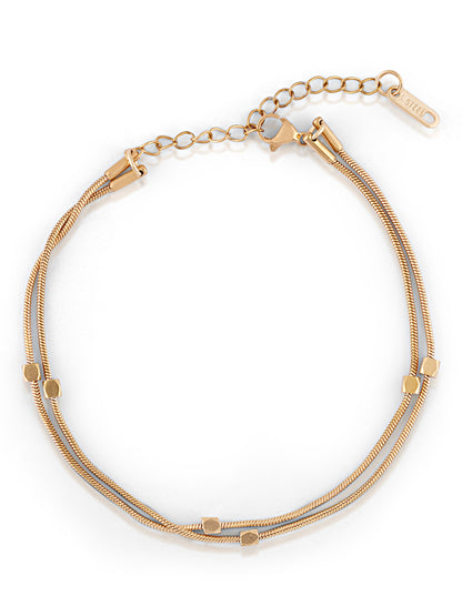 Minimal Double Layer Bracelet