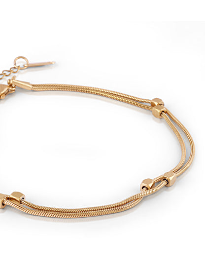 Minimal Double Layer Bracelet