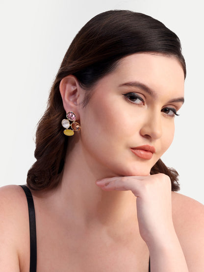 Gold Plated Coloured Studs