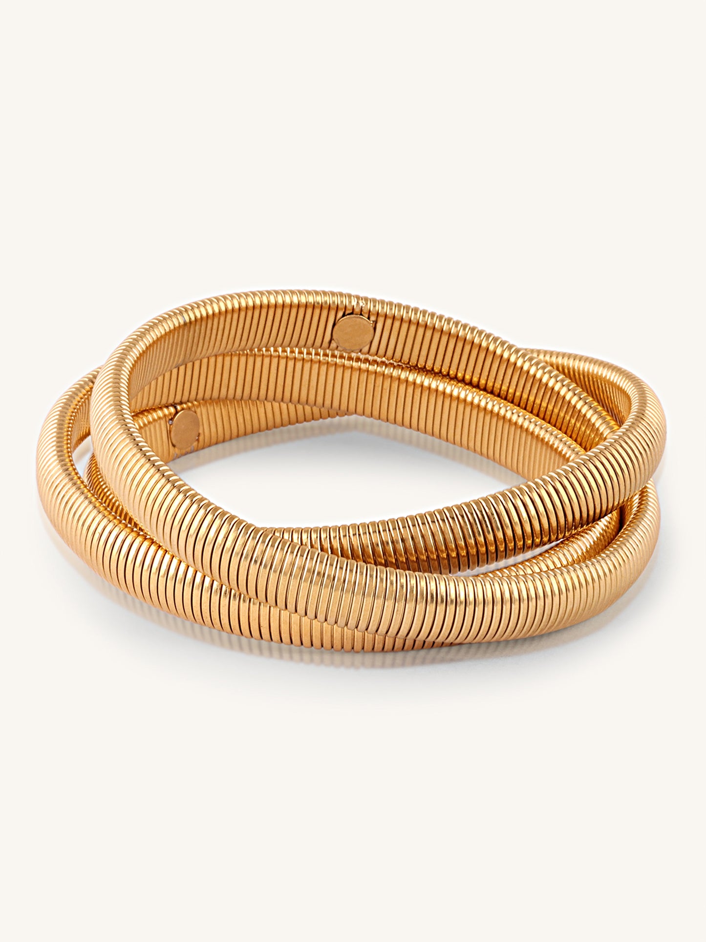 Gold Triad Ceramic Bracelet