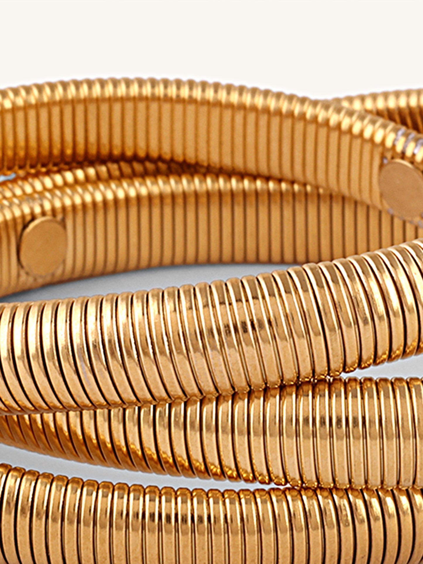 Gold Triad Ceramic Bracelet