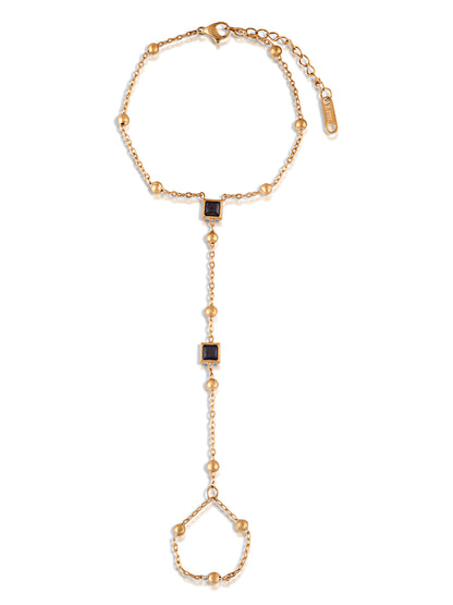 Noir Bead Hand Chain