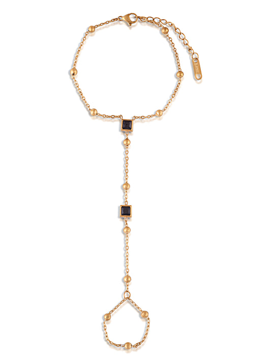 Noir Bead Hand Chain