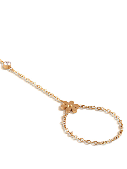 Floral Beaded Hand Chain