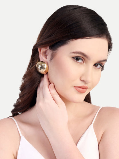 Golden Sphere Earrings