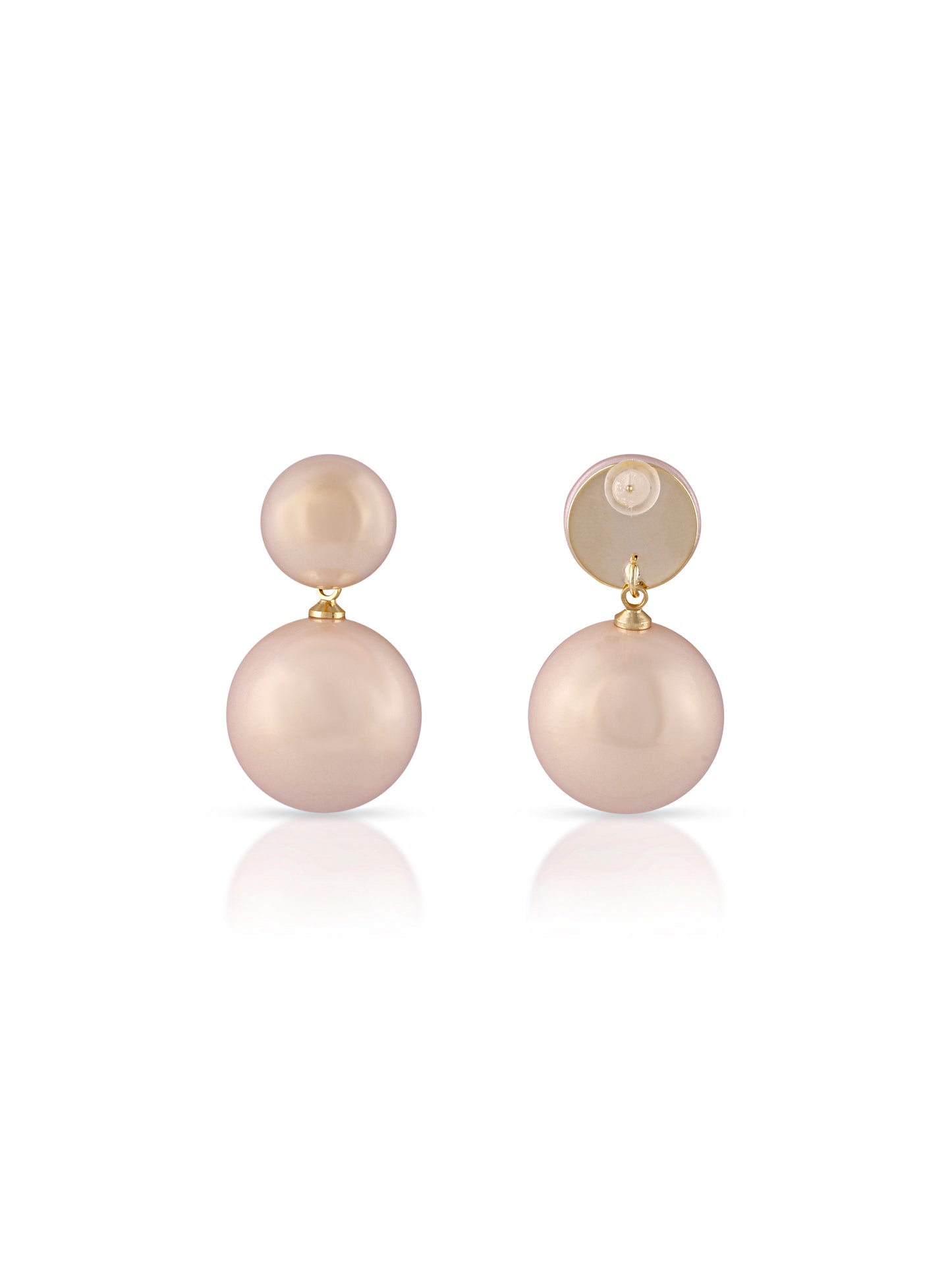 Pink Pearl Duo Earrings