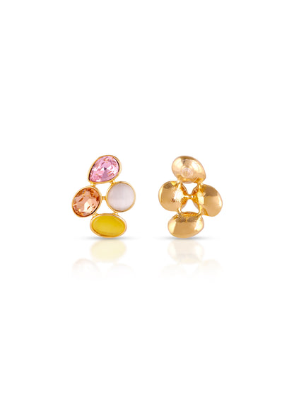 Gold Plated Coloured Studs