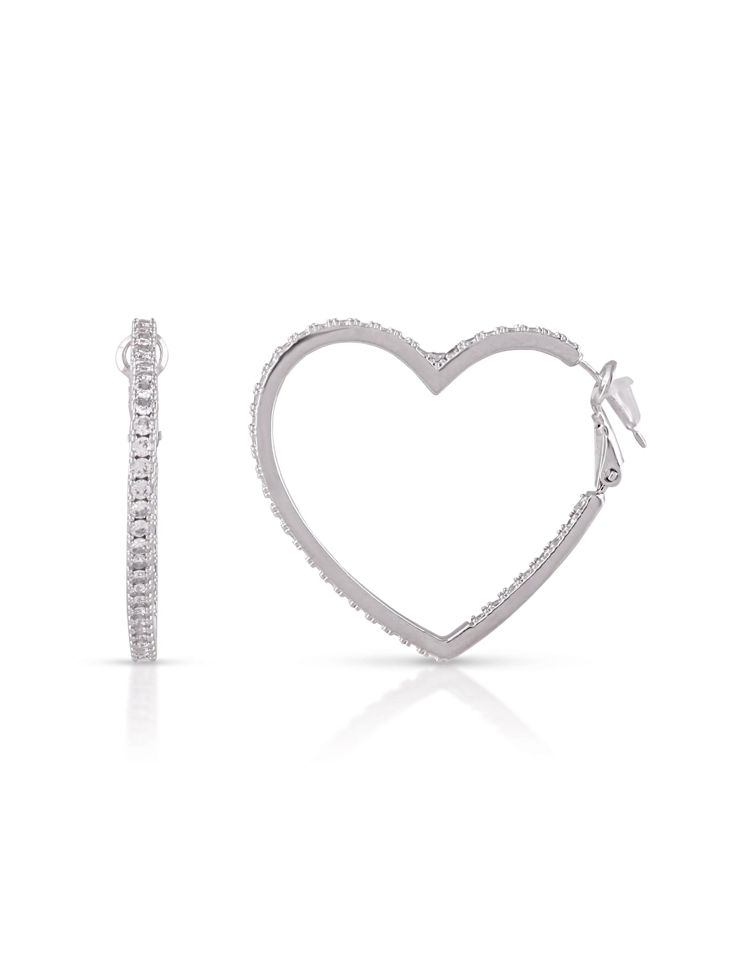 Radiant Heart Stud Hoops