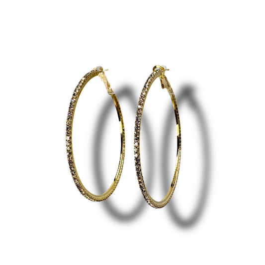 Luna Studded Hoops