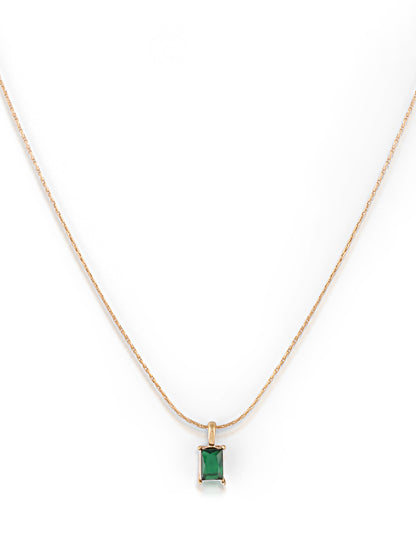 Minimal Emerald Necklace