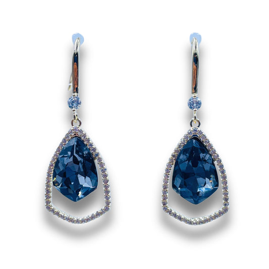Blue Mirage Drop Earrings