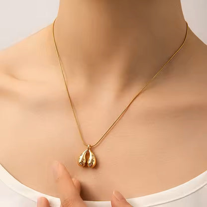 Studded Dew Drop Necklace