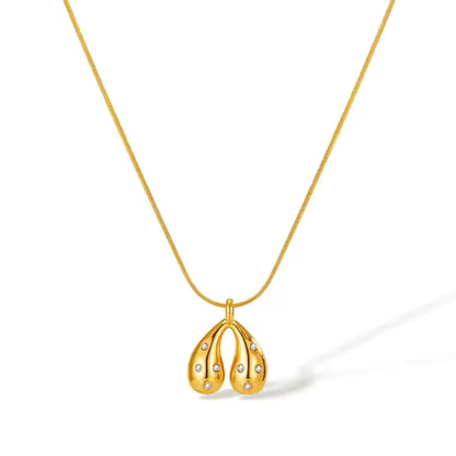 Studded Dew Drop Necklace