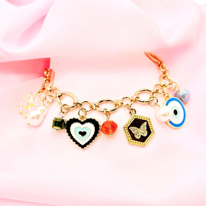 Evil Eye Blooming Charm Bracelet