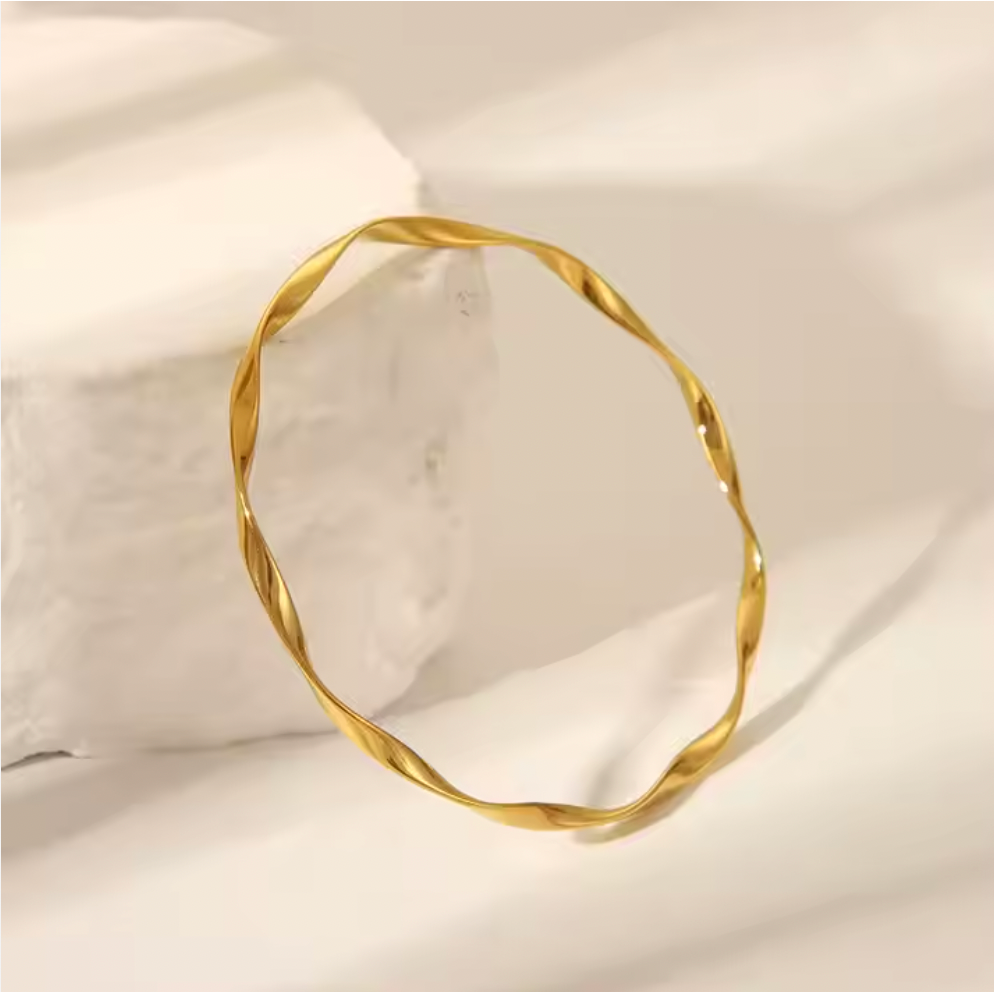 Twisted Gold Bracelet
