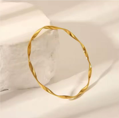 Twisted Gold Bracelet