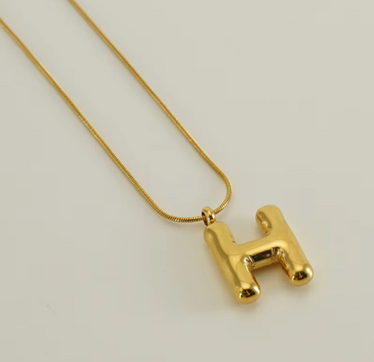 Initial Bubble Necklace