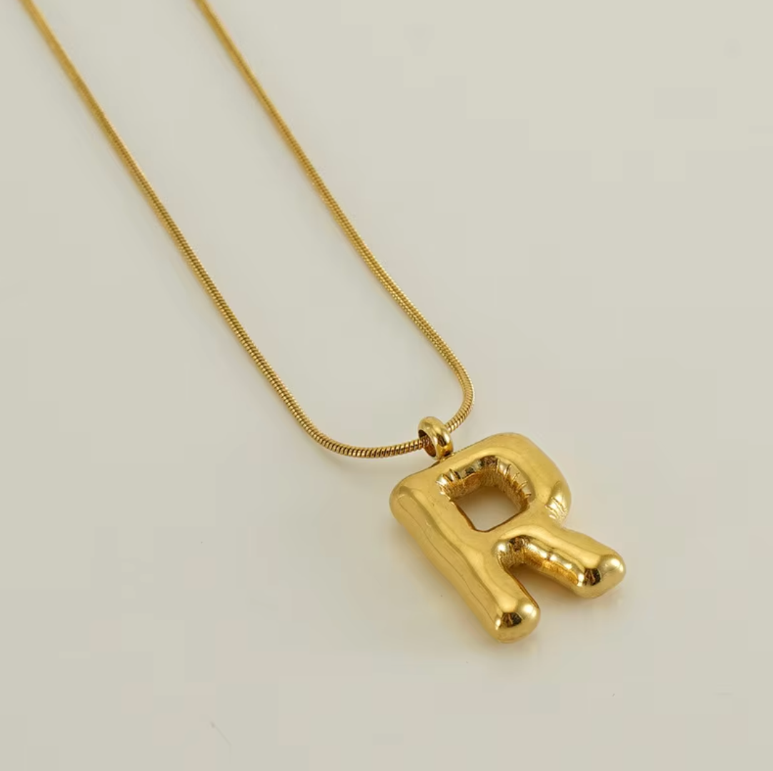 Initial Bubble Necklace